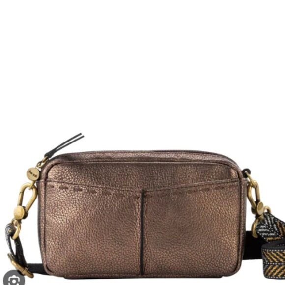 The Sak Handbags - The Sak Bronze Pebble Leather Camera Bag Purse